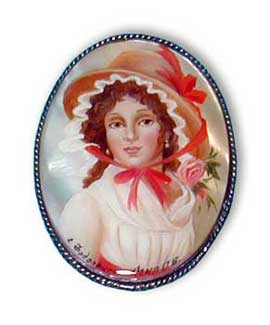 Russian souvenirs brooch