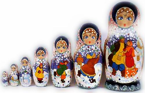 Russian gift souvenir VIP Nesting doll