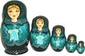 5 nesting dolls