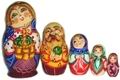 5 nesting dolls