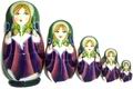 5 nesting dolls