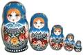 5 nesting dolls