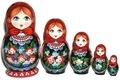 5 nesting dolls