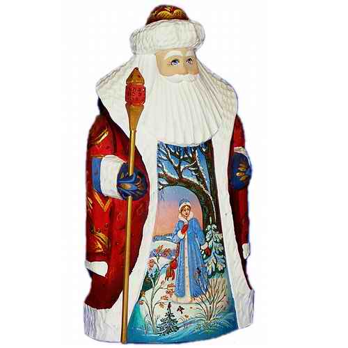 Russian gifts and souvenirs Carved Santa
