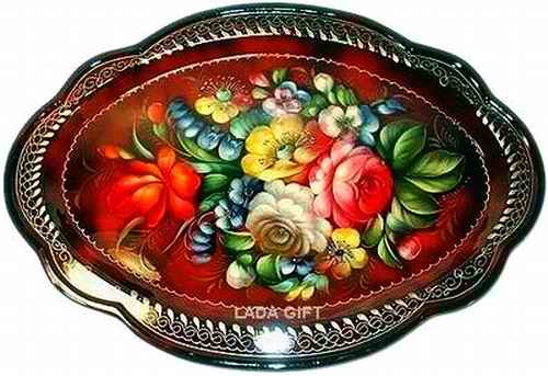 Russian souvenirs Zhostovo trays